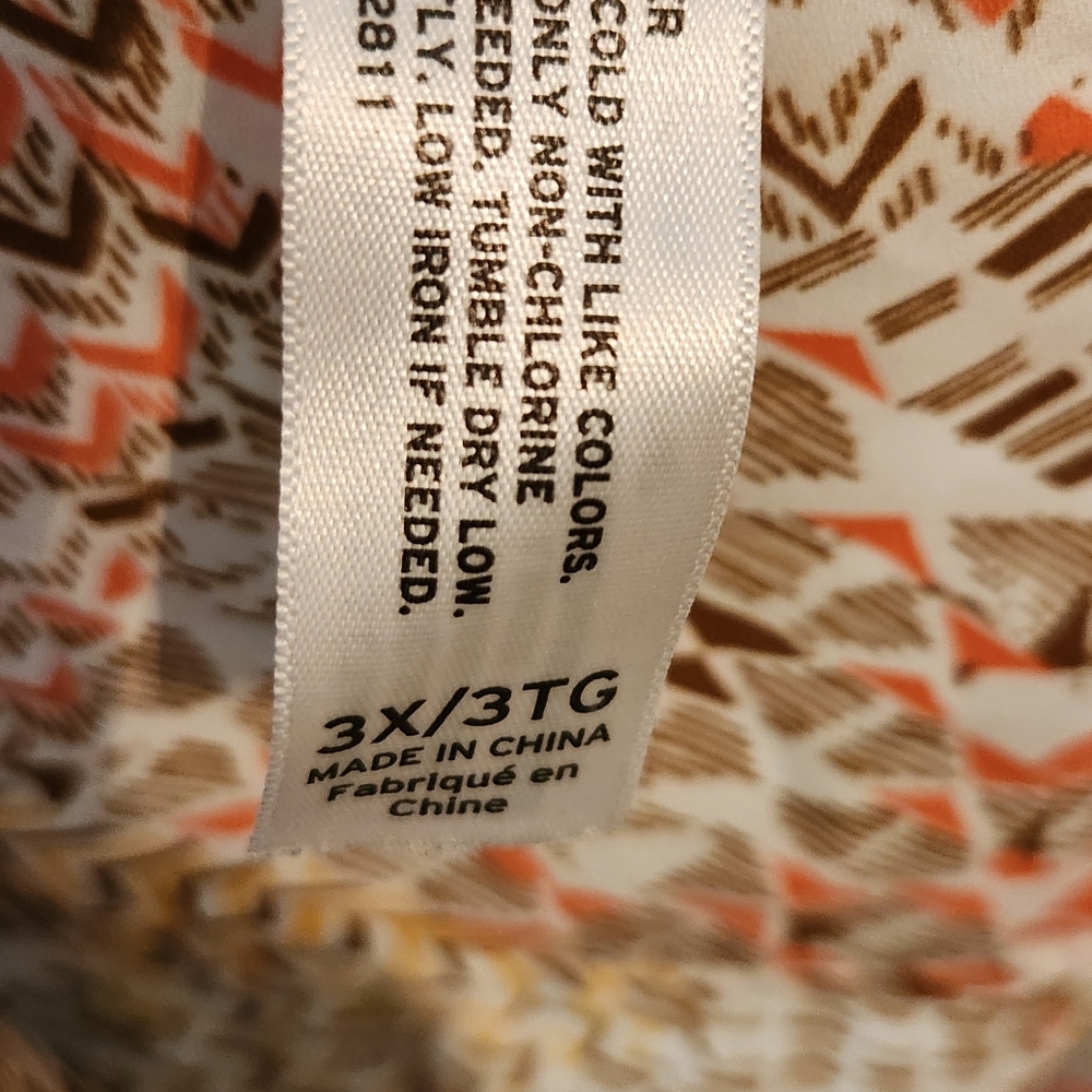 Women's Multicolor Patterned Top - Picture 4 of 4